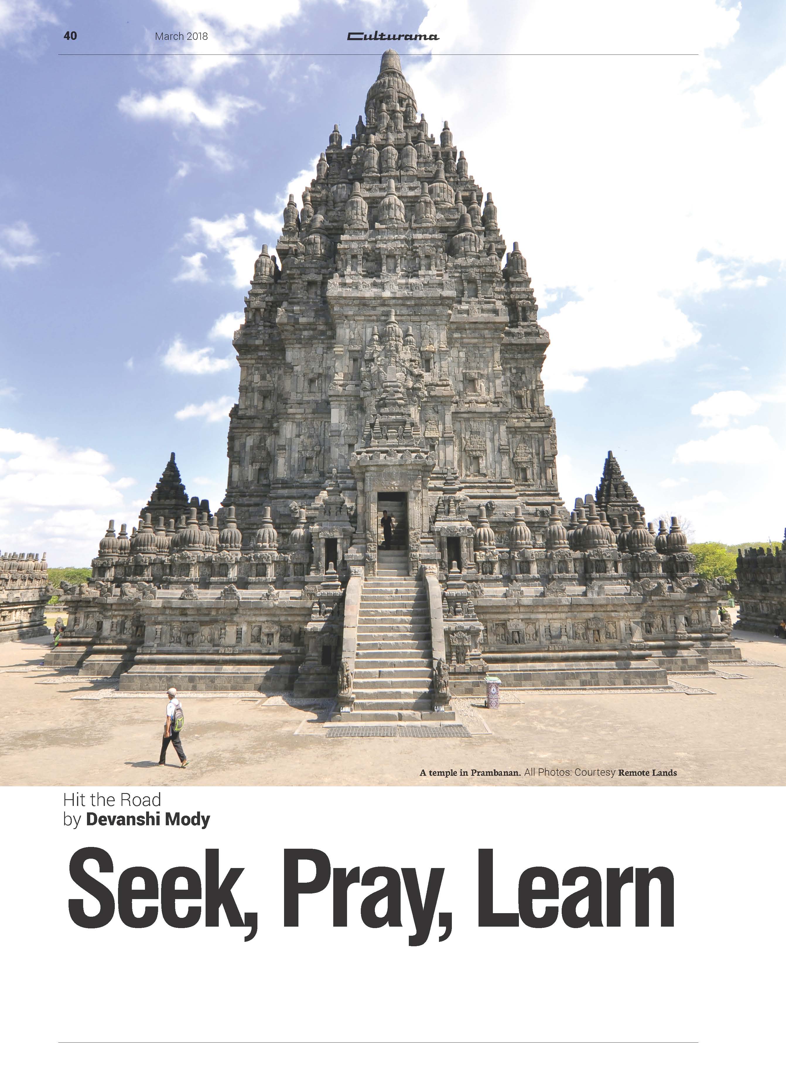 Seek, Pray, Learn - Culturama