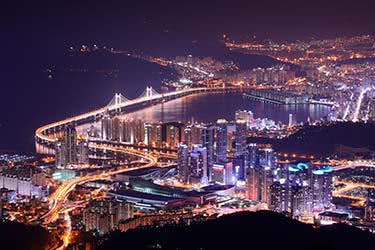 Busan and Seoul By Night