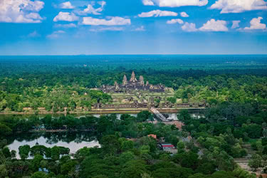 An Angkor Wat Snapshot by Helicopter