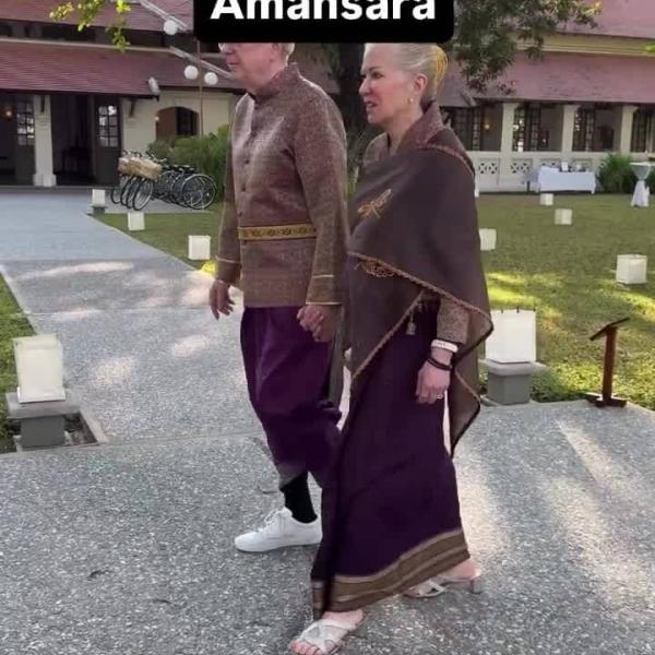 Donald and I had our   vows renewed at amantaka in Laos - previously did it in Bhutan, Borneo, Bali and India.  remote_lands   sandrina.caruso donald.heald