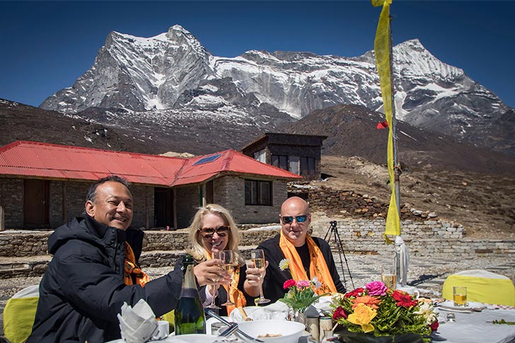 Breakfast Above Everest