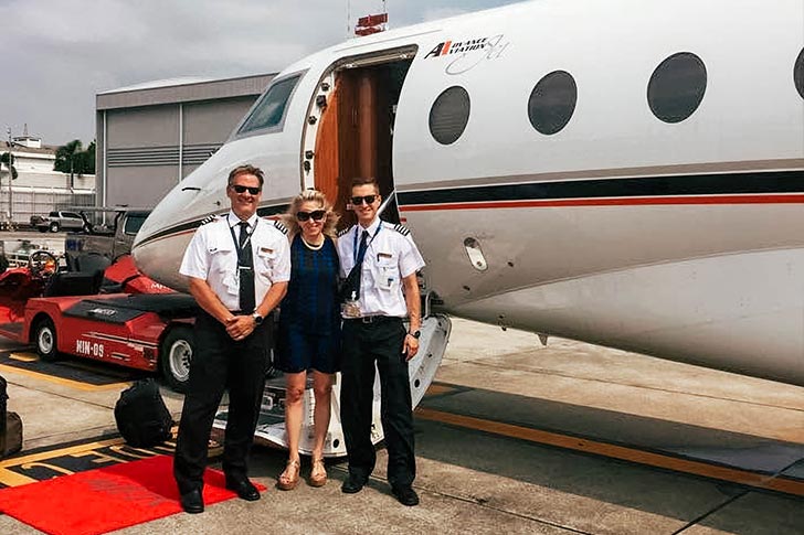 ACROSS ASIA BY PRIVATE JET
