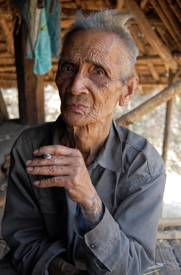 A Loi elder in the village of Ban Ngaek.