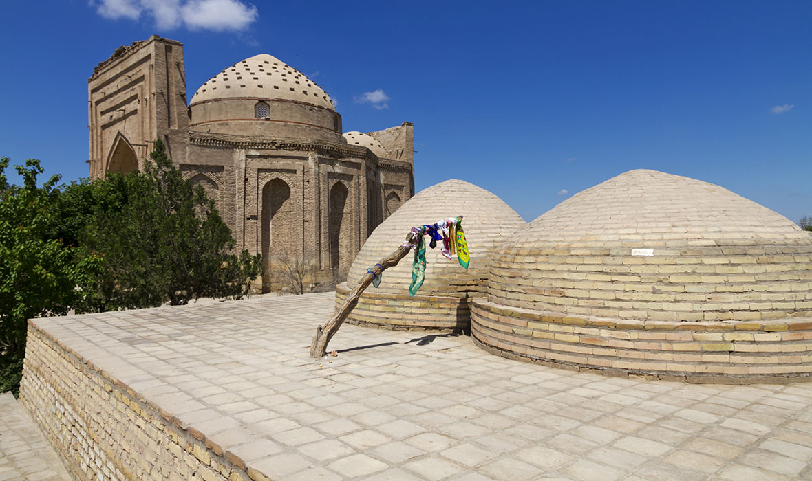 The ancient ruins of Konye Urgench, Turkmenistan - Najm ad-Din al-Kubra Mausoleum