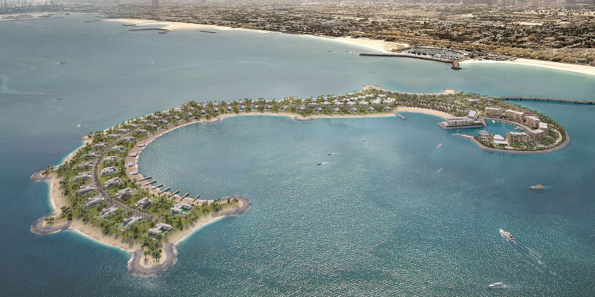 Dubai Resort on Seahorse-Shaped Island 