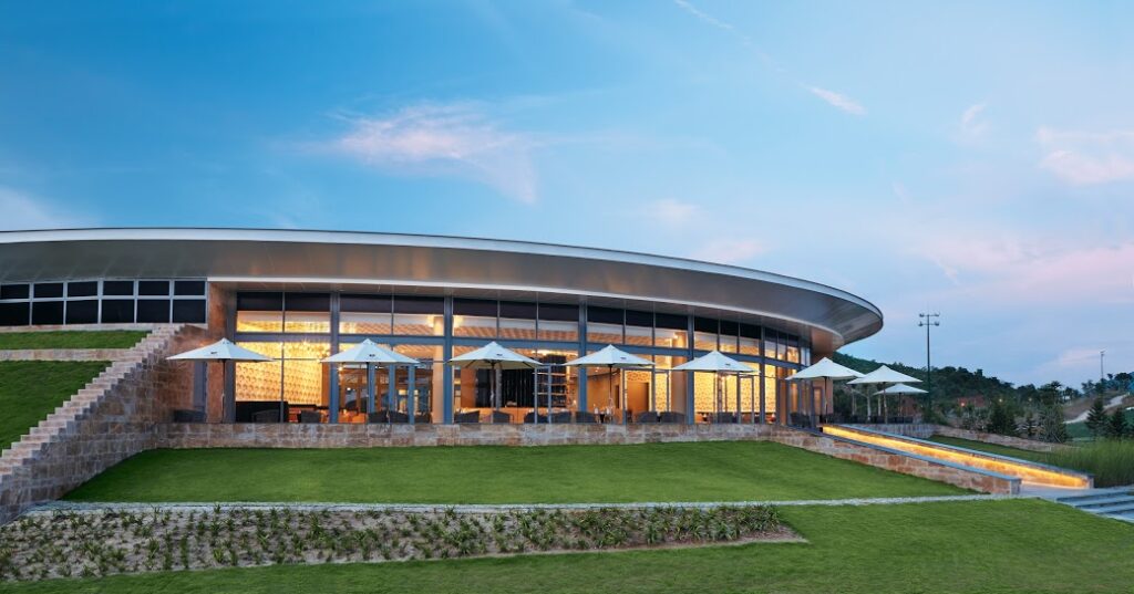 Ba Na Hills Golf Course Clubhouse Exterior from 18 Green