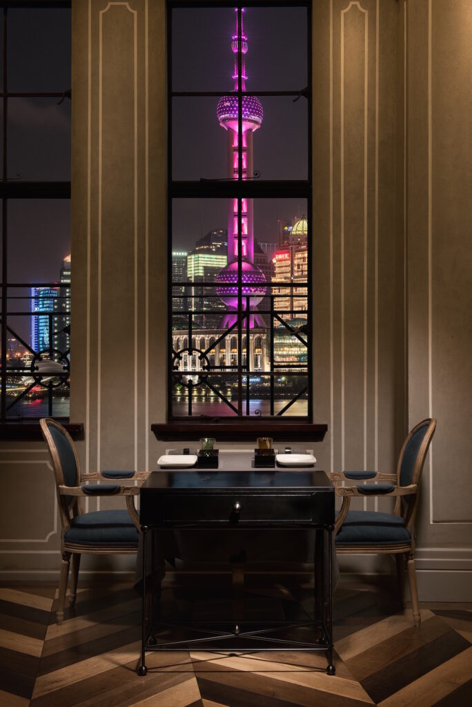 Mr&Mrs Bund INTERIOR-WINDOW TABLE NIGHT VIEW photo by Scott Wright