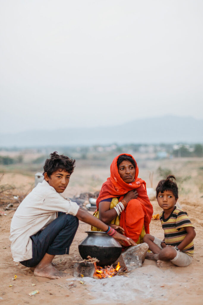 4---Family-around-campfire-on-the-dunes