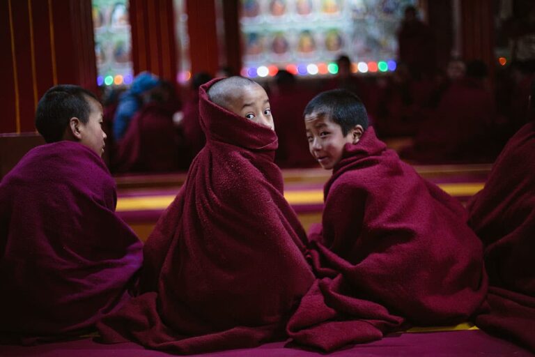 3---Young-Monks-at-Morning-Prayers-at-Tawang-Monastery-