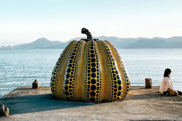 One hundred and one Yayoi Kusama pumpkins have landed in Bangkok